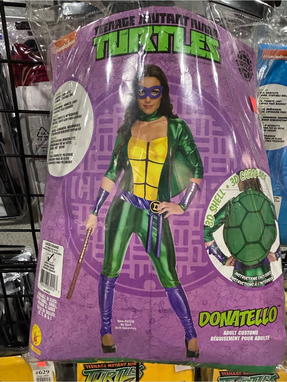 Rubie's Donatello TMNT Costume in Green, Purple, Yellow